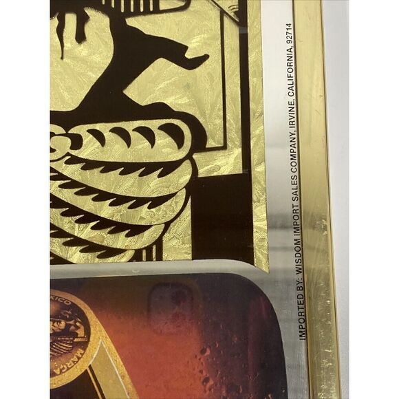 Bohemia Imported Beer Mirror Sign Screenprinted Foil Backed 12 1/4 X 15” - Picture 6 of 8